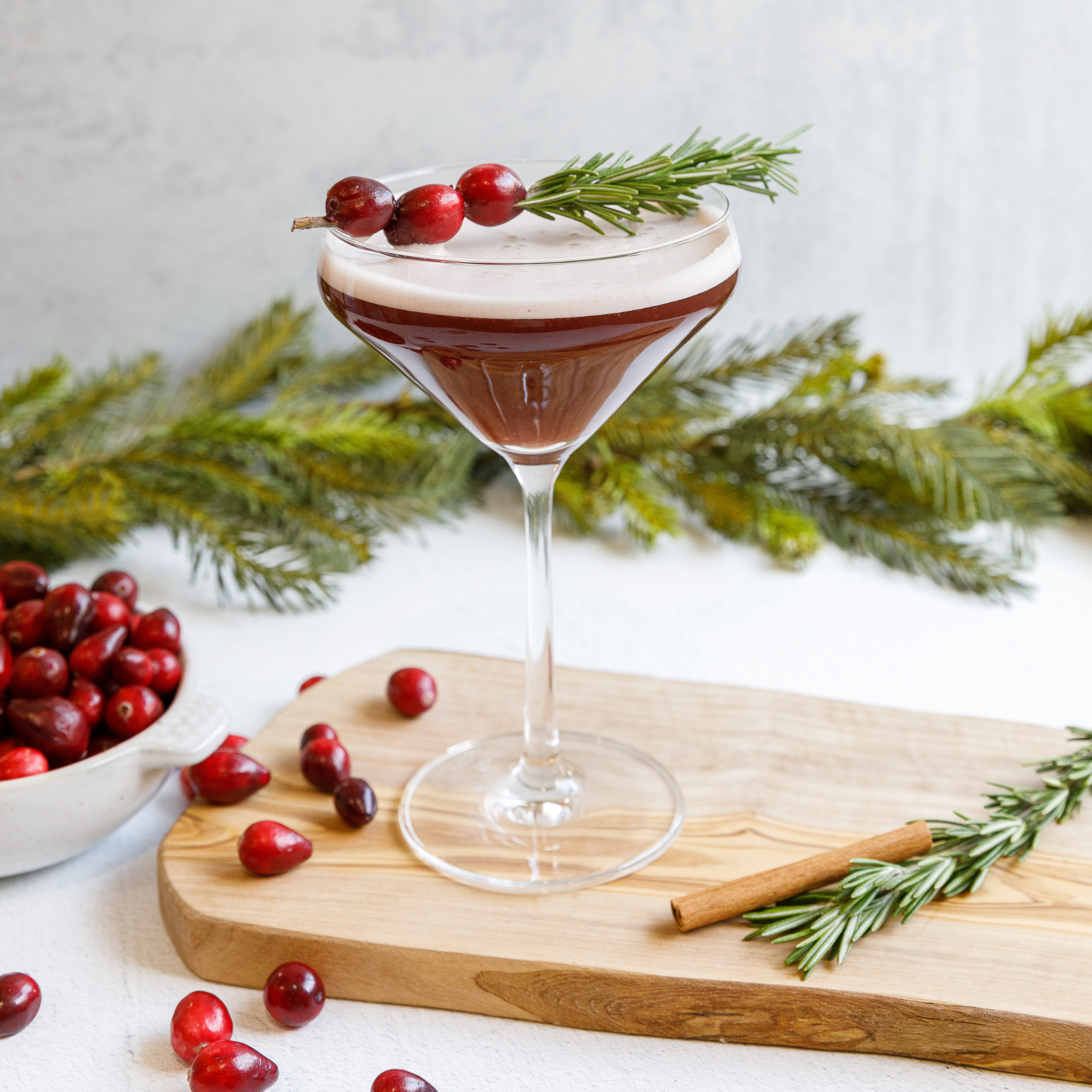 Spiced Cranberry Whisky Sour