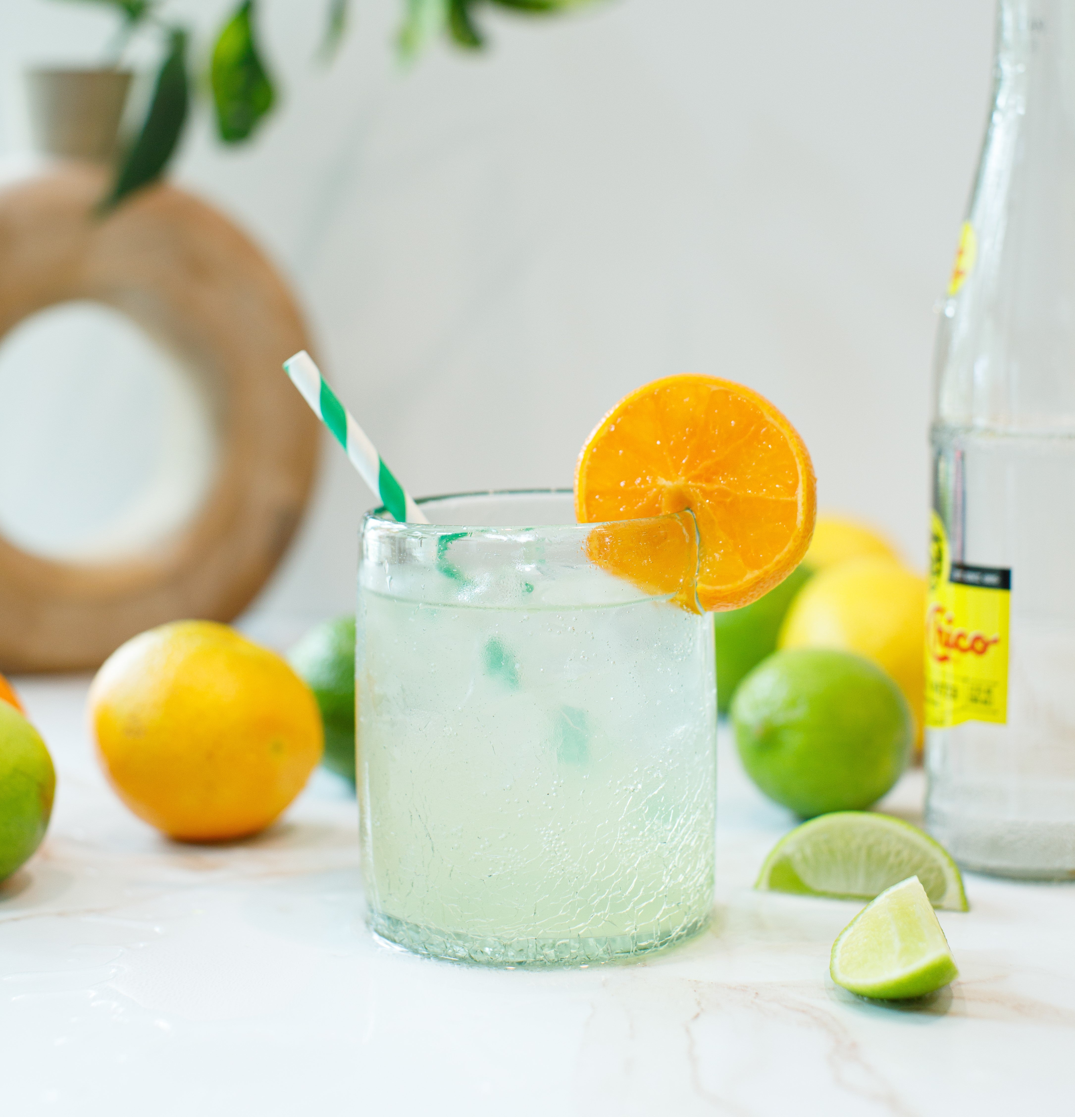 Sparkling Skinny Margarita