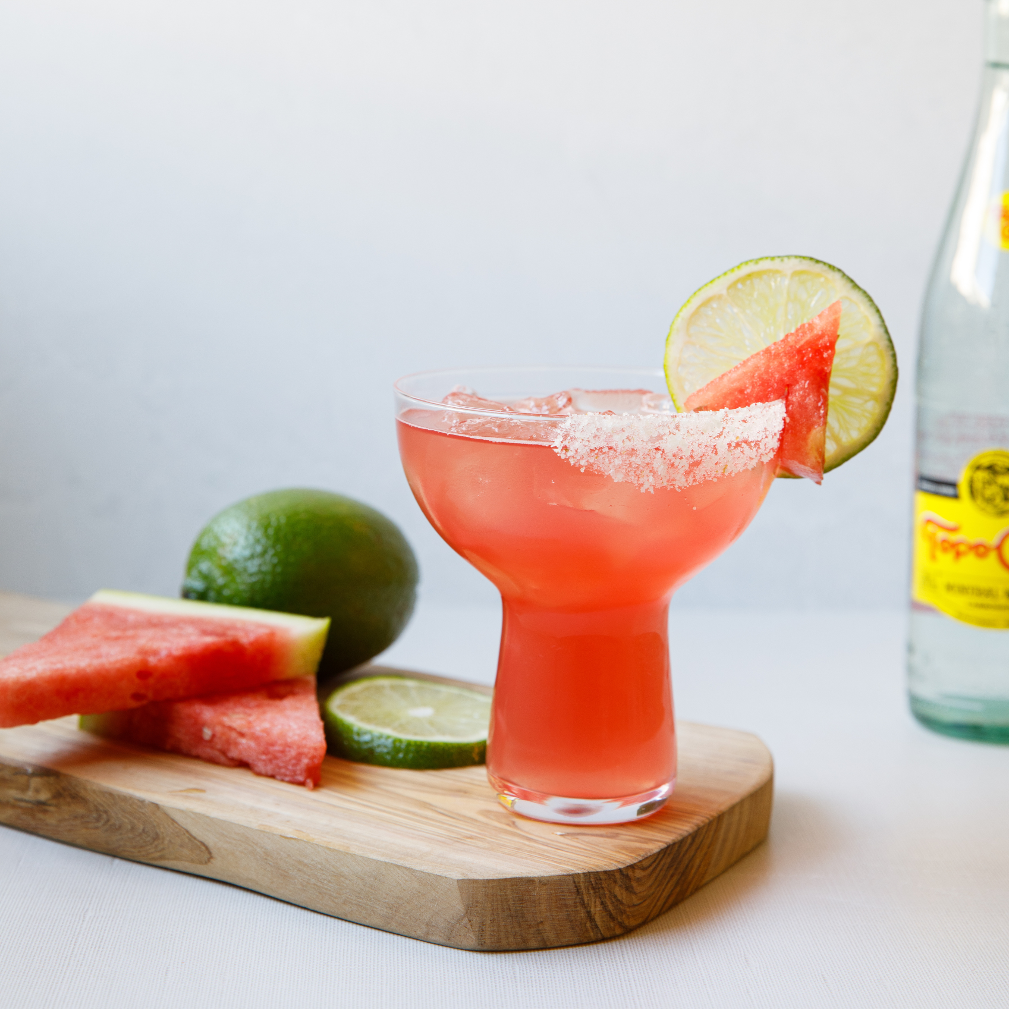 Sparkling Skinny Watermelon Margarita