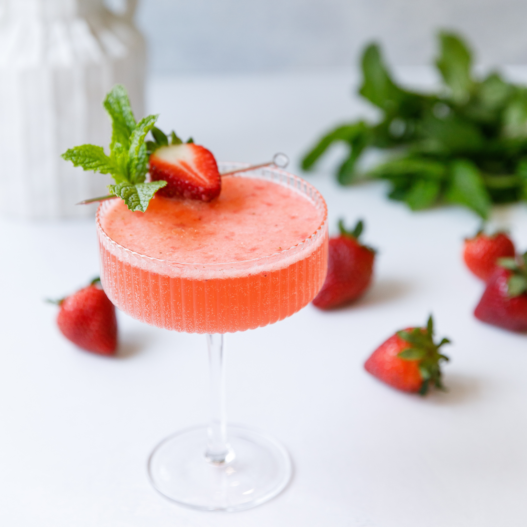Sparkling Strawberry Rosé Vodka Spritz